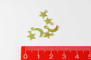" Zlatka" Подвески " звезды и луна" DC- 031 №01 под золото
