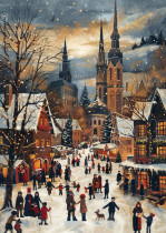 " ФРЕЯ" Пазл 1000 элемент. PZL- 1000/ 57 Зимние гуляния