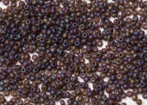 Бисер Чехия круглый 10/0 50г 11140m тёмно коричневый