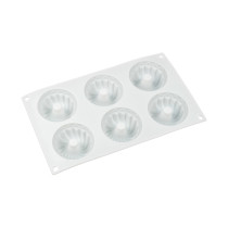 Форма силиконовая "S-CHIEF" для пирожных SPC-0318 28.5 x 17 x 3.5 см "мини-кексы" - 6 ячеек