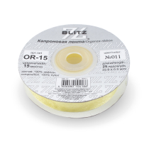 лента 15 мм OR-15 BLITZ 22.8 м ±0.5 м №011 св.желтый