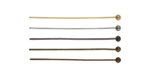  Штифт с шариком DC-106/10 35 мм 10 шт №04 под бронзу