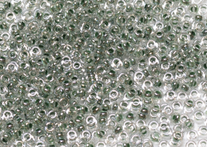 Бисер Япония DEMI 11/0 10г 1070 хрусталь/изумруд, окрашенный изнутри