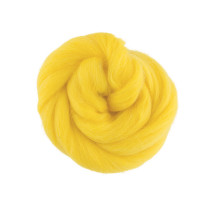 " Gamma" TFS- 050 " Шерсть для валяния" 100% полутонкая шерсть 50г №0591 желтый