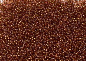 Бисер Япония MIYUKI Seed Beads 15/0 5г 0005L светло-топаз серебряная линия внутри