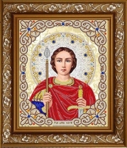 Комплект для вышивки кристаллами ЖЛ-4737 Святой Георгий