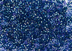 Бисер Япония MIYUKI Delica цилиндрический 11/0 5г DB-1763 изумрудный кобальт радужный с цветной линией